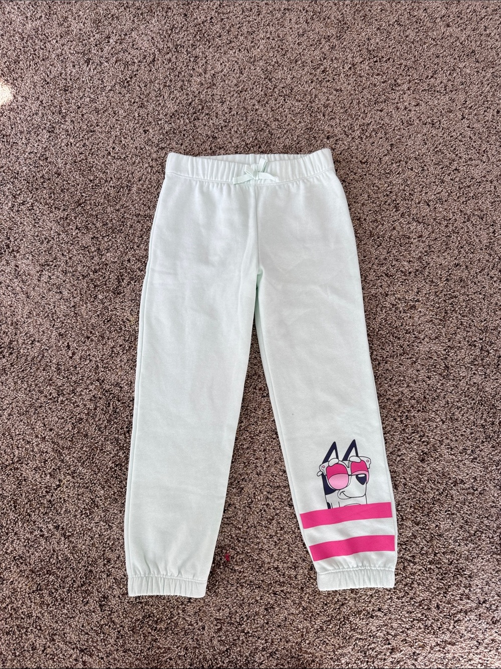 Bluey jogger sweat pants for little girls.